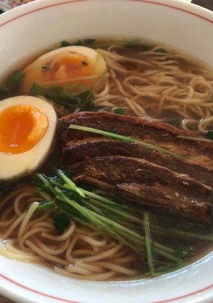 豆苗トッピングラーメン-レシピのメイン写真