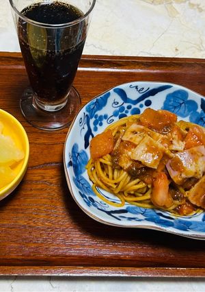 【健康介護】塩少なめナポリタン-レシピのメイン写真