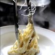 牛乳不使用のサーモンのクリームパスタ