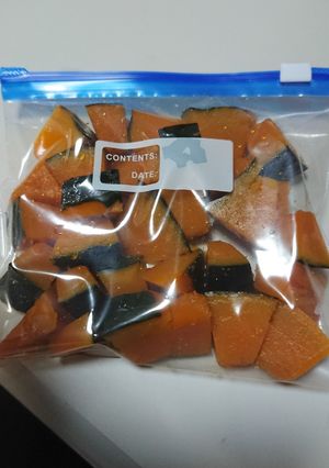 お弁当用のカボチャの煮物-レシピのメイン写真