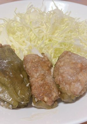 梅酢香る さっぱりスタミナ肉詰めピーマン-レシピのメイン写真