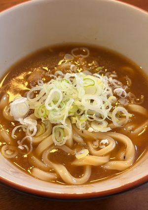 レトルトカレーで出汁カレーうどん🍛-レシピのメイン写真