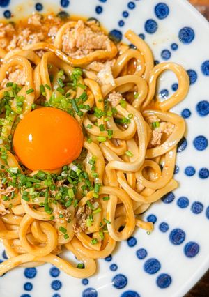 油そば風お手軽うどん-レシピのメイン写真