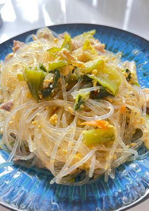 肉野菜のエスニック春雨炒め-レシピのメイン写真
