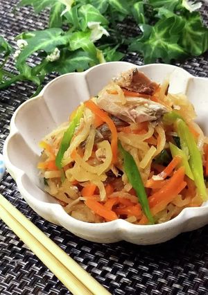 ☆切干大根とサバ缶の煮物☆-レシピのメイン写真
