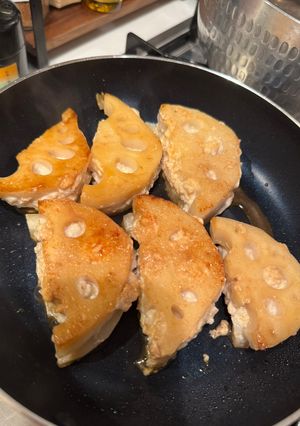 簡単作り置き！れんこんの挟み焼き-レシピのメイン写真