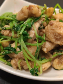 ささみの豆苗のごまナッツあえ-レシピのメイン写真