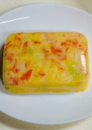 レンジでカニ玉の寒天よせ-レシピのメイン写真