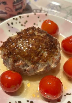 酒蒸しハンバーグ-レシピのメイン写真