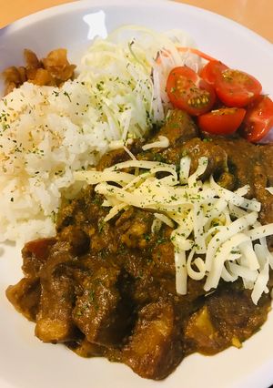 市販カレー●おから豆乳ポークチーズカレー-レシピのメイン写真