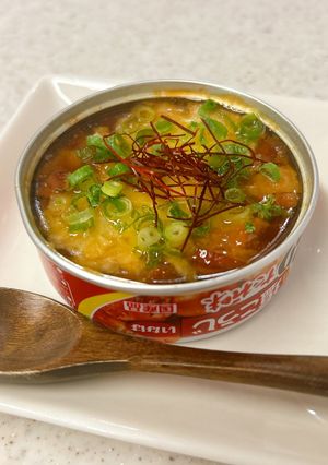 ズボラおつまみ♪焼き鳥の缶詰でチーズタッカルビ風-レシピのメイン写真