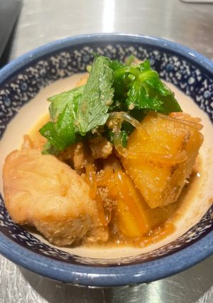 新じゃがいもと鶏肉の胡麻煮-レシピのメイン写真