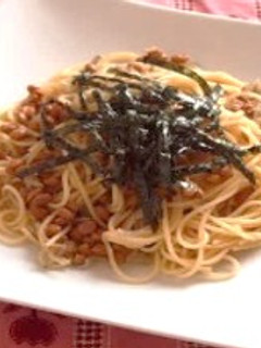 Ca&鉄分がとれる!じゃこの納豆パスタ-レシピのメイン写真
