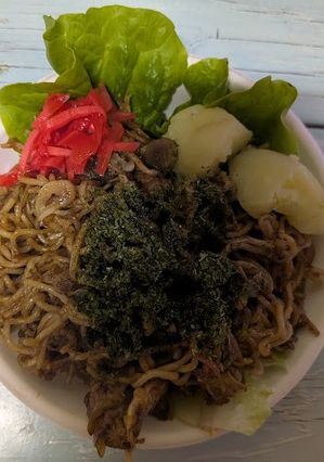 残った冷や麦を蒸し焼きそばに-レシピのメイン写真