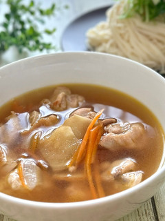 ひやむぎで!生姜醤油 鶏つけ麺-レシピのメイン写真