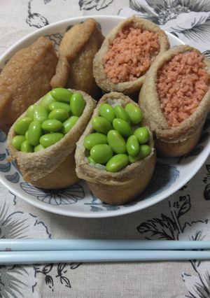 油揚げにごはんを入れて-レシピのメイン写真