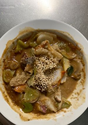 お一人様洋風中華丼味根菜たっぷり野菜炒め-レシピのメイン写真