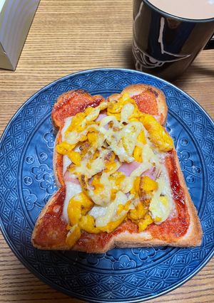 チーズピザトースト-レシピのメイン写真