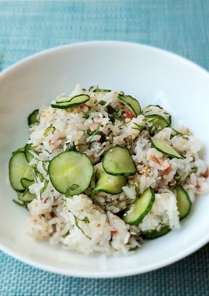 大葉香る♪梅とじゃこときゅうりの混ぜご飯-レシピのメイン写真