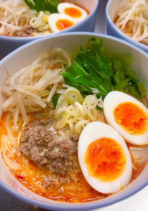 坦々麺の簡単スープ。-レシピのメイン写真