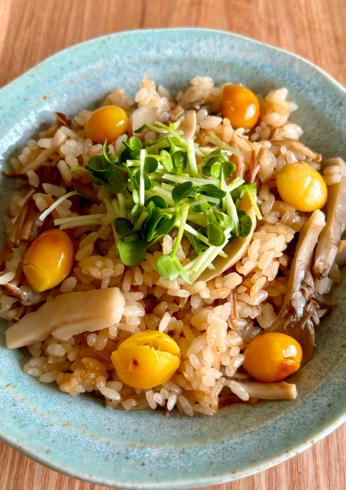 きのこと干し貝柱の中華風炊き込みご飯-レシピのメイン写真