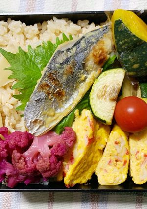 6/27ﾖｯﾁｬﾝ☆たけのこご飯弁当-レシピのメイン写真
