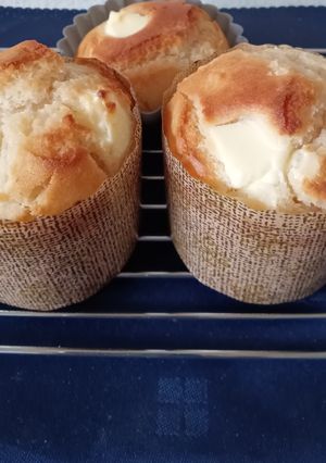 クリームチーズのせ米粉マフィン-レシピのメイン写真