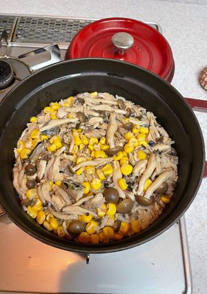 さきイカと鯖缶の炊き込みご飯-レシピのメイン写真