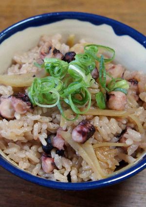 業スーのタコブツで炊き込みご飯-レシピのメイン写真