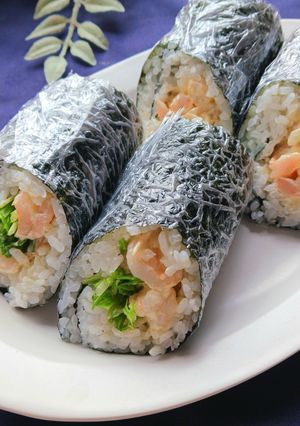 恵方巻　（えび　水菜）節分-レシピのメイン写真