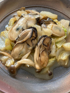 牡蠣と白菜の柚子胡椒バター蒸し-レシピのメイン写真