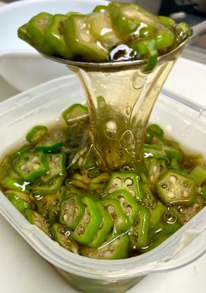 ムチンの滝　オクラの麺つゆ浸し-レシピのメイン写真