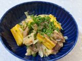塩麹de鶏肉とサツマイモの炒め物