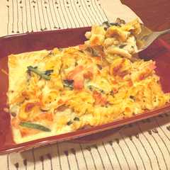 รูปของ 和栗とキノコのパスタグラタン