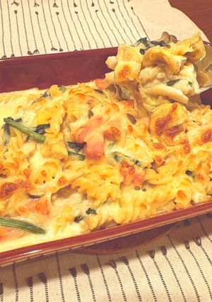 和栗とキノコのパスタグラタン-レシピのメイン写真
