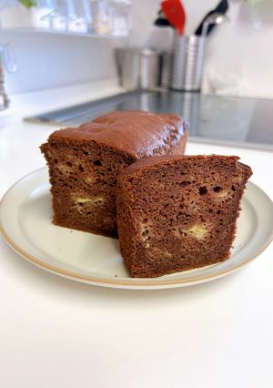 米粉のしっとりチョコバナナパウンドケーキ-レシピのメイン写真