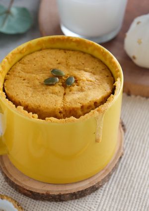 ふわもち★カボチャの米粉マグカップケーキ-レシピのメイン写真