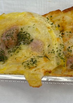 新玉ねぎのライスペーパーピザ-レシピのメイン写真