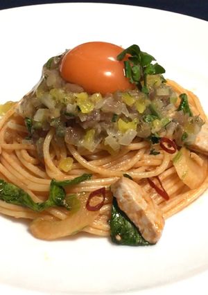 キハダマグロとセロリのタルタル冷製パスタ-レシピのメイン写真