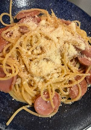 背徳ソーセージのチーズパスタ-レシピのメイン写真