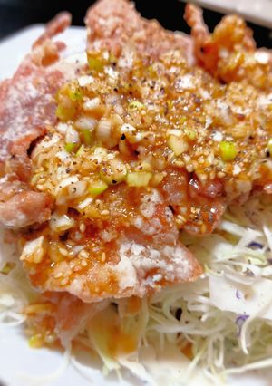 カリカリ豚肉の油淋鶏風-レシピのメイン写真