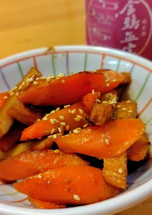 簡単！ 人参とさつま揚げの味噌炒め-レシピのメイン写真