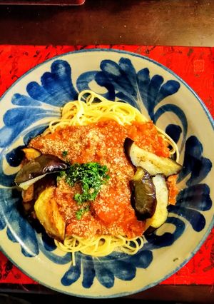 揚げなすのミートソースパスタ-レシピのメイン写真