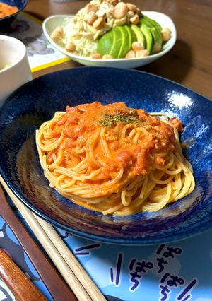 蟹のトマトクリームパスタ🦀-レシピのメイン写真