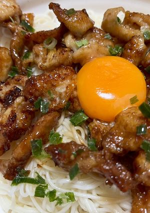 鶏皮が美味しいそうめん-レシピのメイン写真