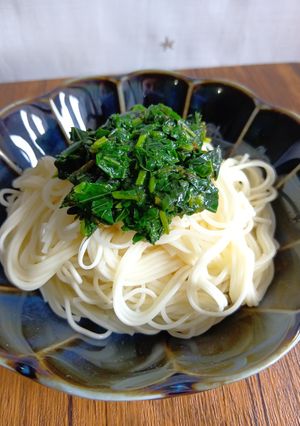 冷麺☆モロヘイヤそうめん-レシピのメイン写真