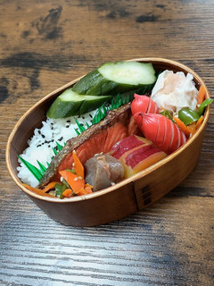 赤ウインナー弁当-レシピのメイン写真
