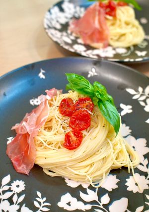 田中家のセミドライトマトの冷製パスタ-レシピのメイン写真