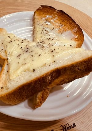 あまじょっぱい！チーズと練乳のトースト！-レシピのメイン写真