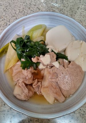 ごま油香るニラと豚肉のすき煮-レシピのメイン写真